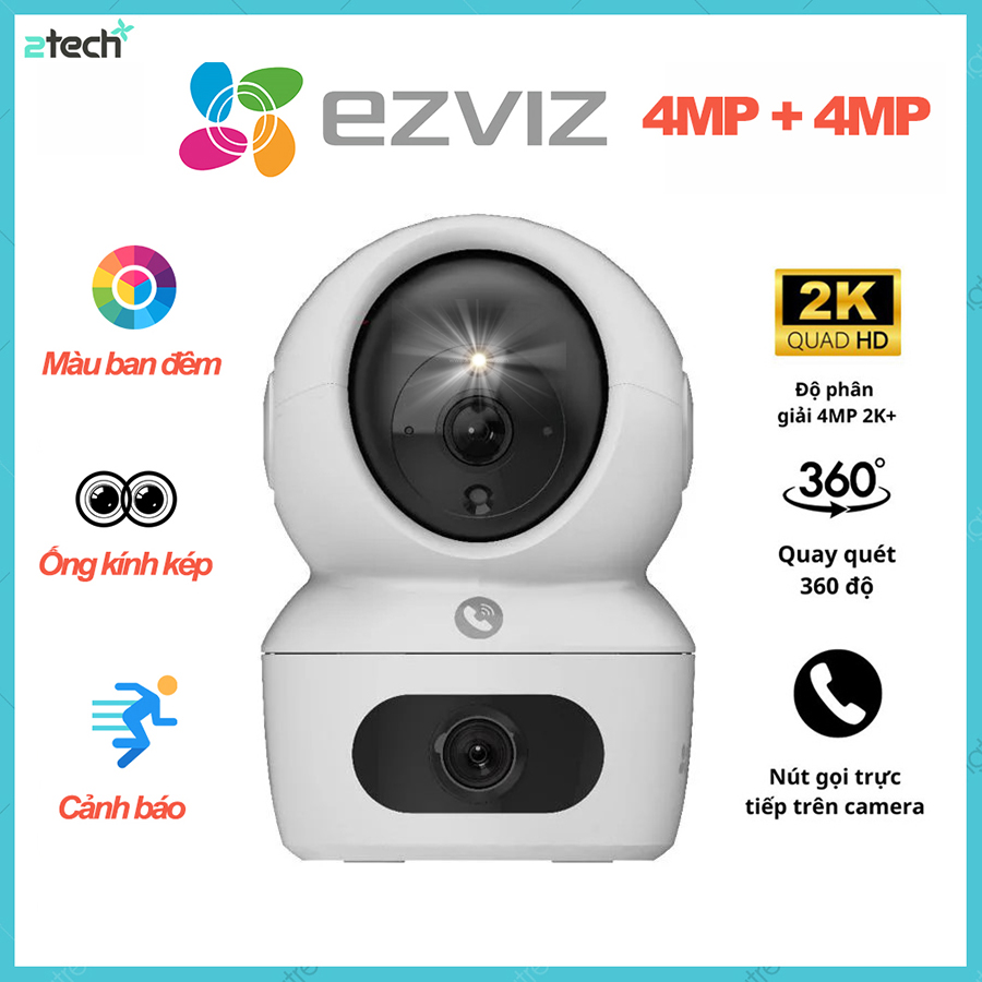 Camera wifi ống kính kép ezviz h7c