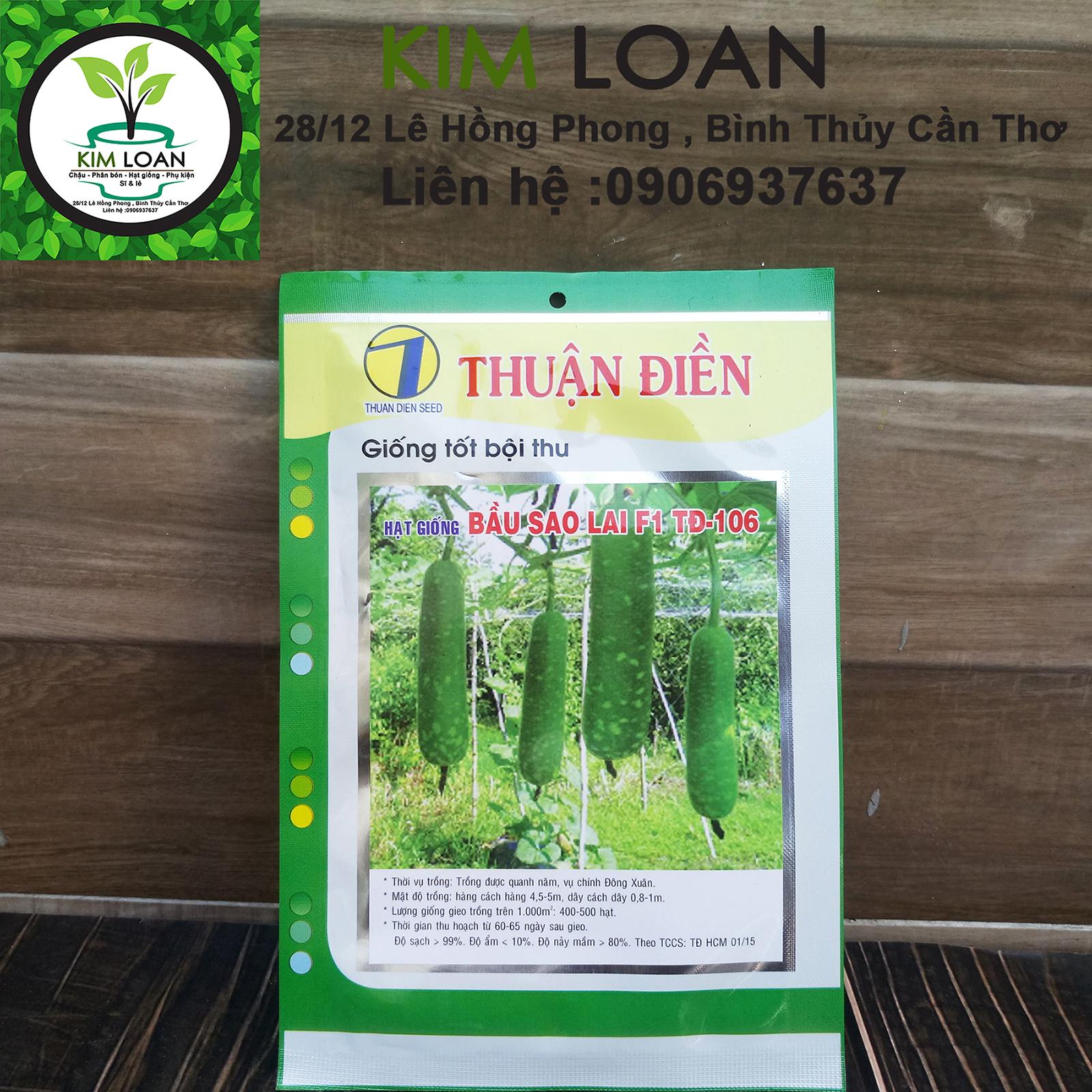 Hạt giống bầu sao lai F1 trái dài Thuận Điền gói 10 hạt