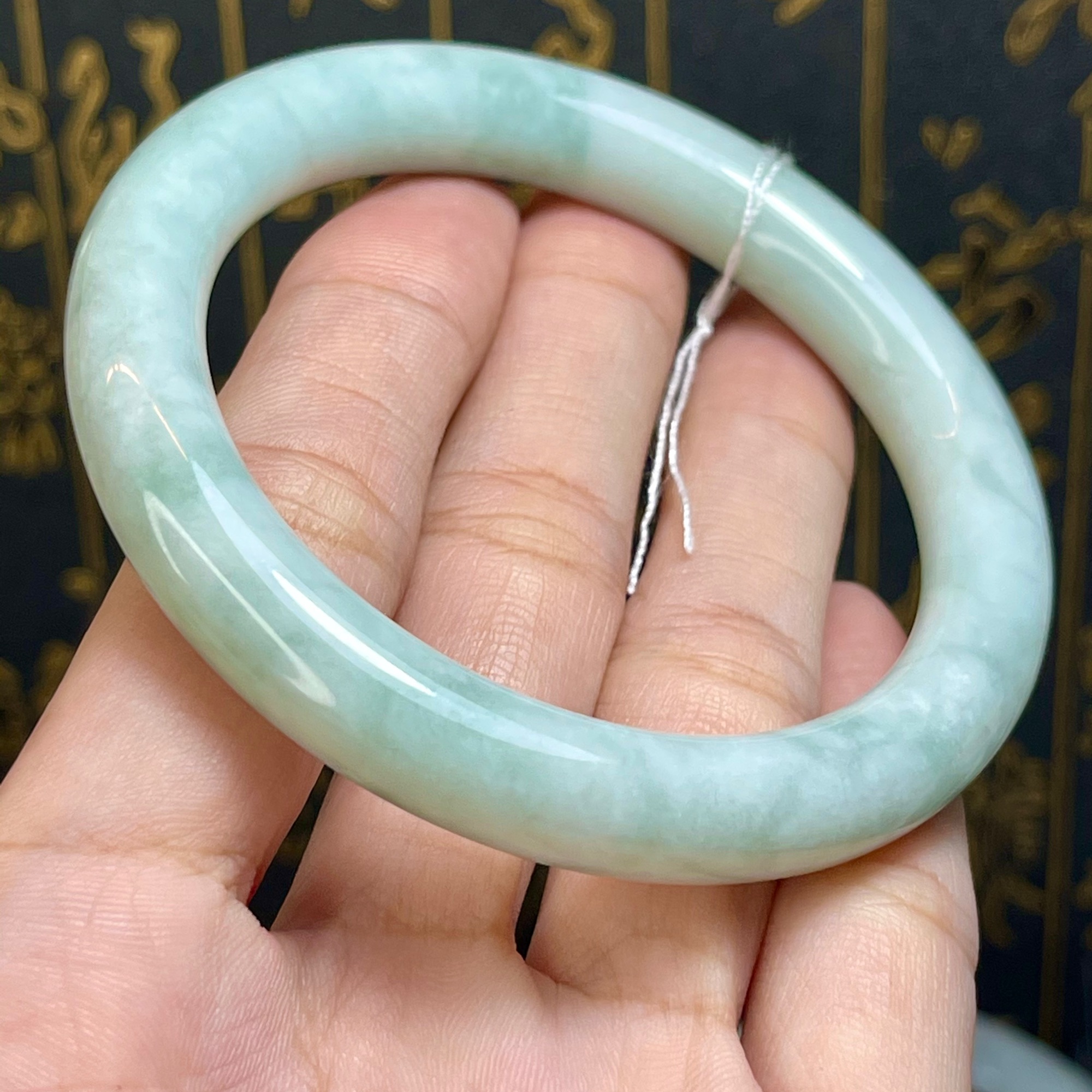 Vòng cẩm thạch - miến điện - 100% thiên nhiên - không xử lí màu - keo - sáp