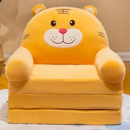 Ghế Lười-Sofa Giường Đệm Ghế Hình Thú Cho Bé 3 Tầng Có Ruột Kèm Vỏ,MẪU HỔ CAM