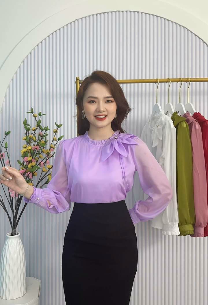 Áo kiêu nữ công sở sang trọng b0066