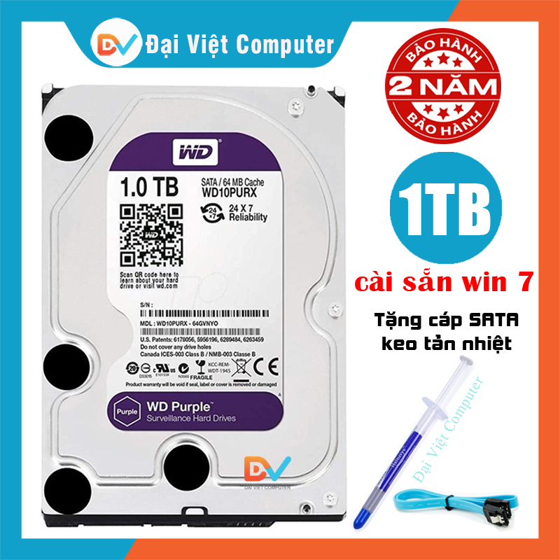 Ổ cứng HDD cài sẵn window 7 1TB 500GB 250GB Seagate, Western, Toshiba, hitachi ... (Hãng ngẫu nhiên) Tặng: keo tản nhiệt + Cáp Sata PC250 PC500 PC1T - LDV