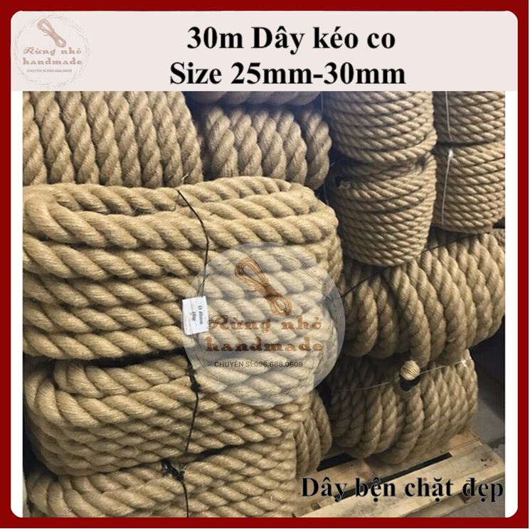 Dây thừng kéo co, size 20mm, 25mm, dài 30m