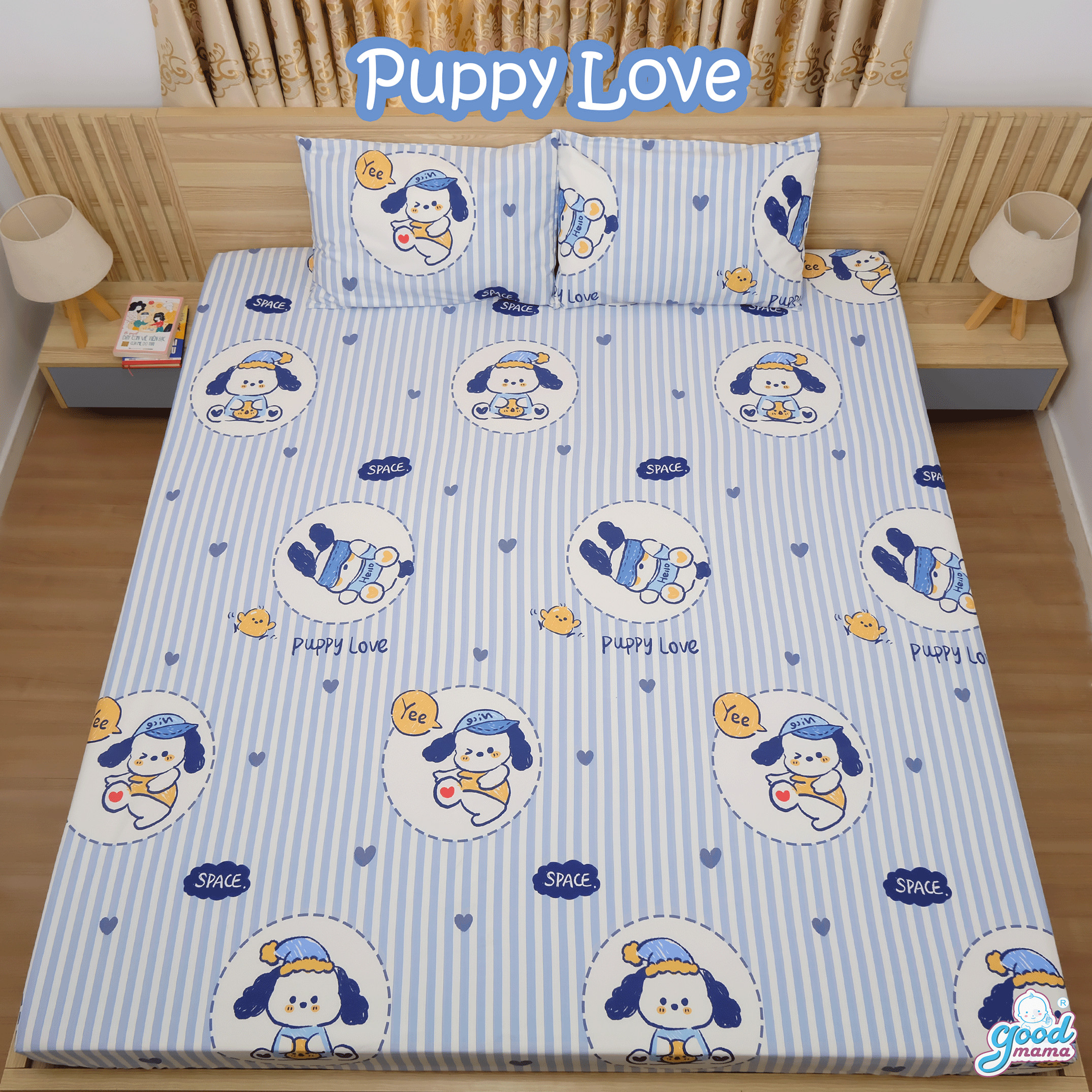 Ga Chống Thấm Cao Cấp Goodmama Cotton Drap giường bọc nệm chống nước Hàng Việt Nam Chất Lượng Cao