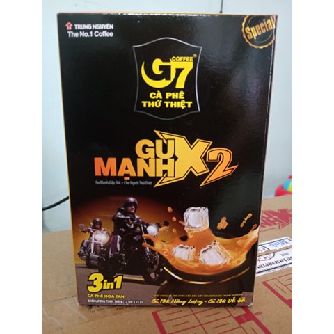 Cà phê sữa G7 gu mạnh X2 300g, được chọn lọc từ những nguyên liệu tốt thế giới, với công nghệ hiện đại
