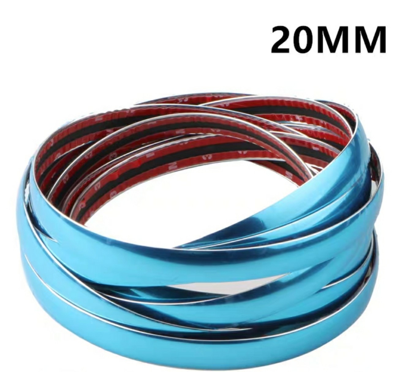 [Bản 2cm x 13m] Nẹp mạ crom trang trí chân viền kính ô tô, xe hơi cao cấp loại 1 tem xanh