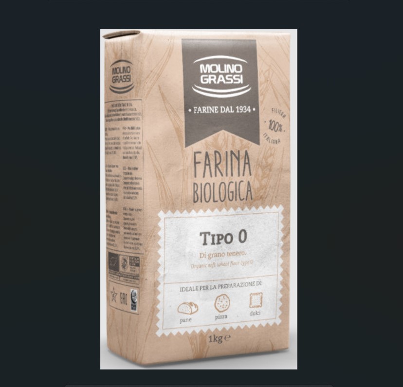 Bột mì đa dụng hữu cơ molino grassi 1kg