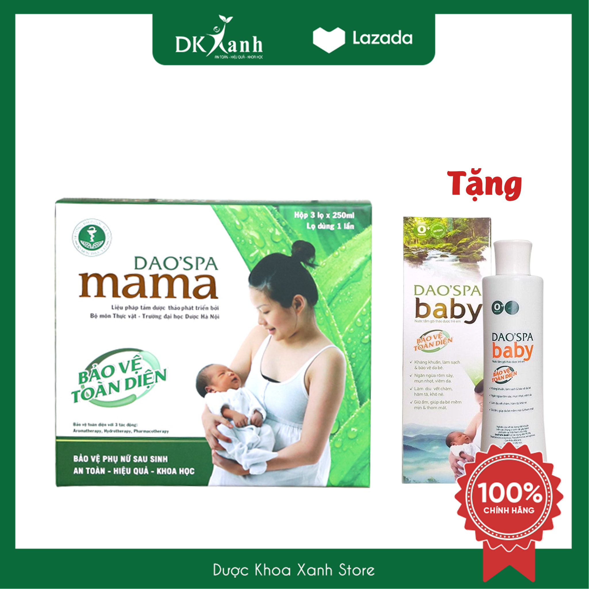 Nước tắm thảo dược cho mẹ sau sinh Dao'spa mama chính gốc Dao Đỏ