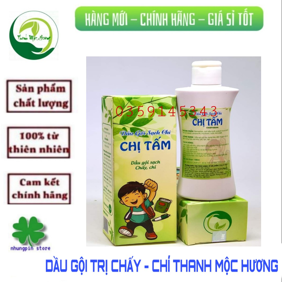 Dầu gội tri chấy nấm gàu Chị Tấm Thanh Mộc Hương - Tri chấy trí chỉ 1 lần sử dụng