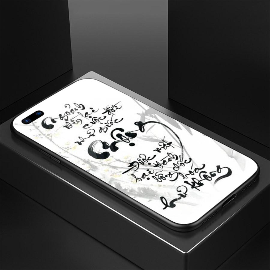 Ốp điện thoại kính cường lực cho máy Oppo Realme C2 - Chữ Thư Pháp MS CTP001