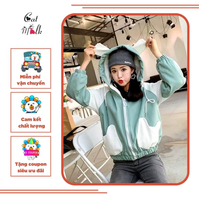 [GIÁ SỈ TẠI XƯỞNG] Áo Khoác Dù Blooming KD40 CatMilk NPQ Unisex mẫu hottrend phong cách Hàn Quốc cá tính sành điệu (ảnh thật)