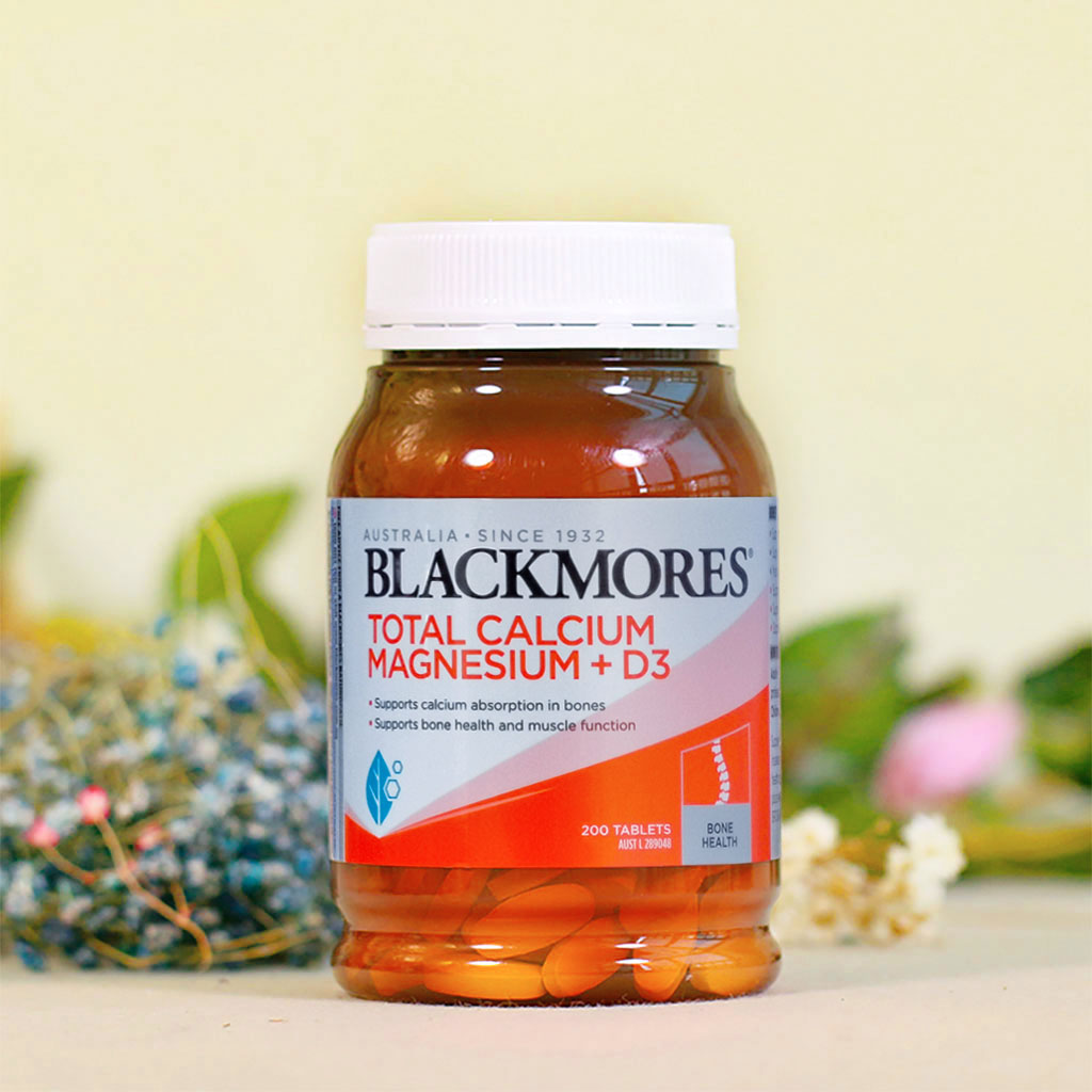 Viên Uống Hỗ Trợ Xương Khớp Blackmores Total Calcium Magnesium+D3 200 Viên