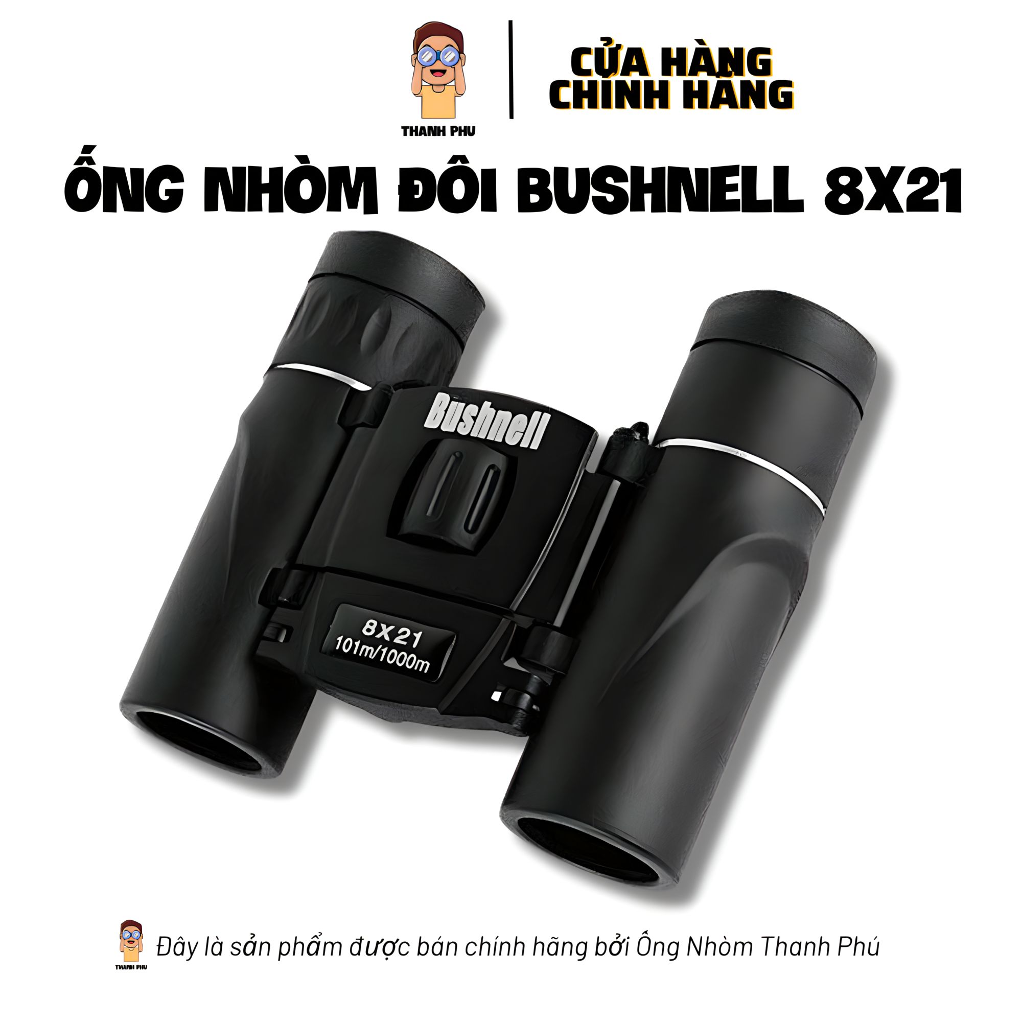 Ống Nhòm Đôi Bushnell 8x21 Mini - Hàng Chính Hãng