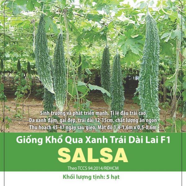 Hạt giống khổ qua xanh trái dài f1 - hạt giống khổ qua