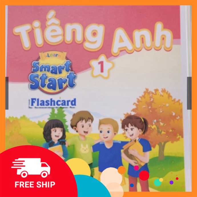 Flashcard smart start 1 - hồng mới -flashcard tiếng anh lớp 1 smart start