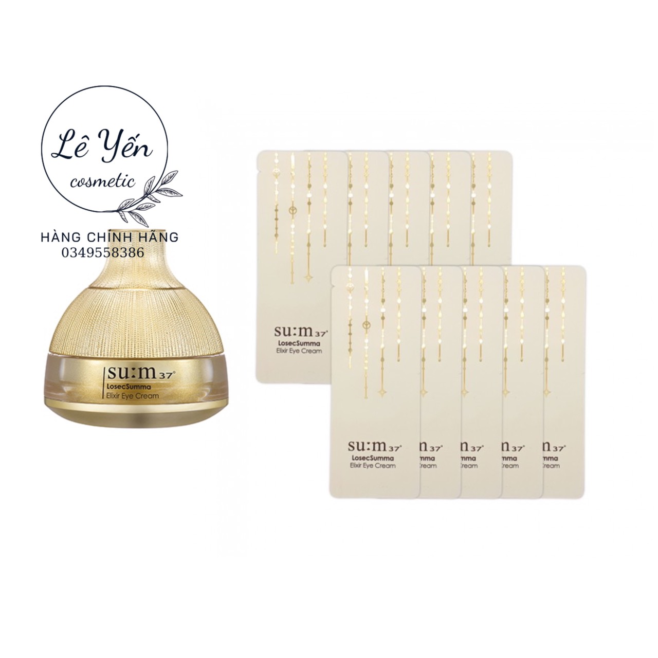 Set 10 gói kem dưỡng mắt SUM 37 losec summa tái sinh giảm nhăn bọng và thâm vùng mắt