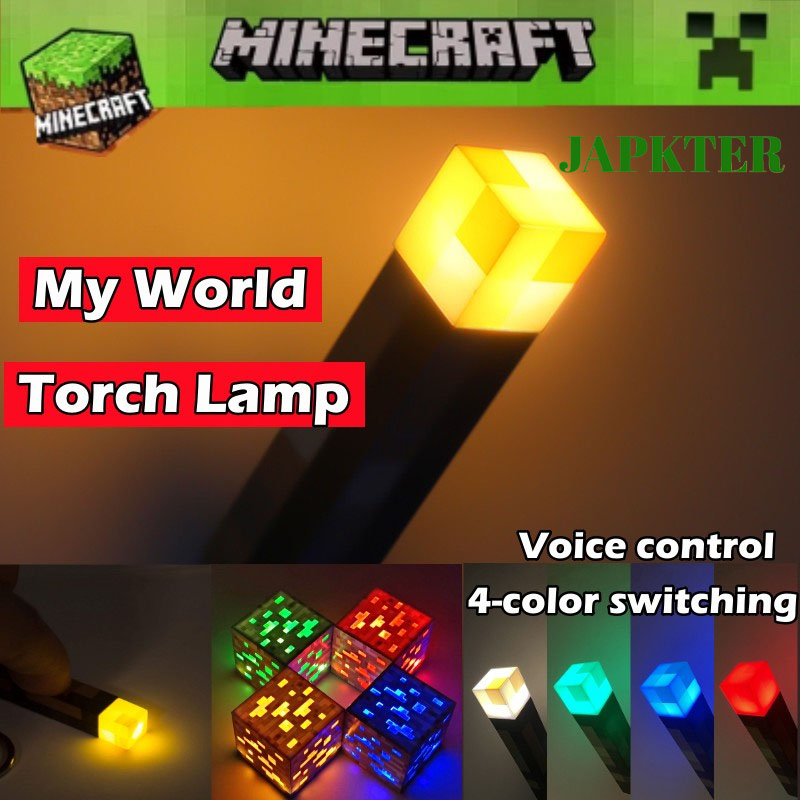 My world đèn ngủ phòng ngủ đèn pin minecraft đèn ngủ LED