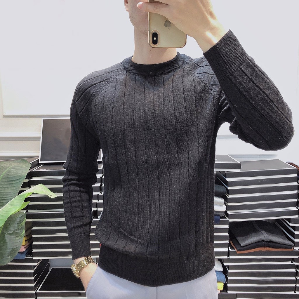 Áo Len Nam Sợi Len Dày Dặn AL32 FADY SHOP, Áo Len Nam Kiểu Dáng Hàn Quốc Mẫu Mới 2020