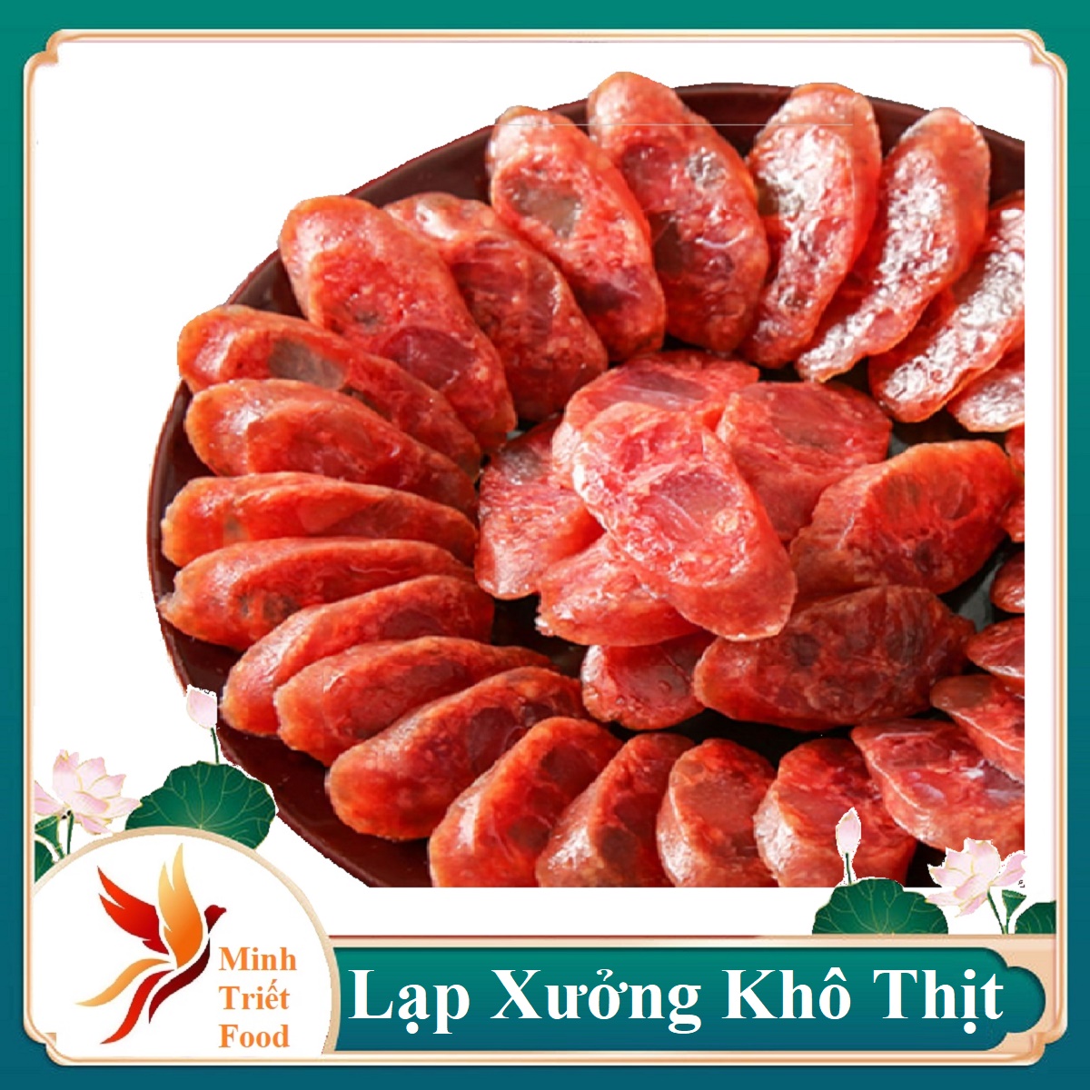 1KG LẠP XƯỞNG KHÔ  ĐẶC SẢN MINH TRIẾT hoặc 500gr LẠP XƯỞNG KHÔ  ĐẶC SẢN MINH TRIẾT