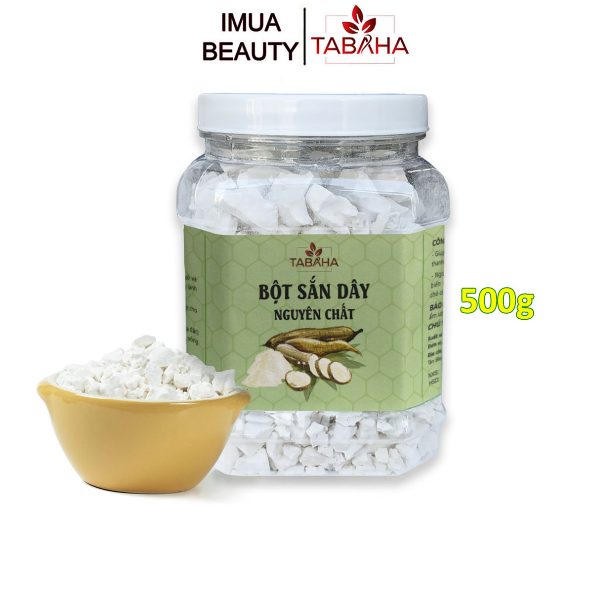 Bột sắn dây nguyên chất Tabaha 500g Dùng uống làm bánh, nấu chè rất ngon