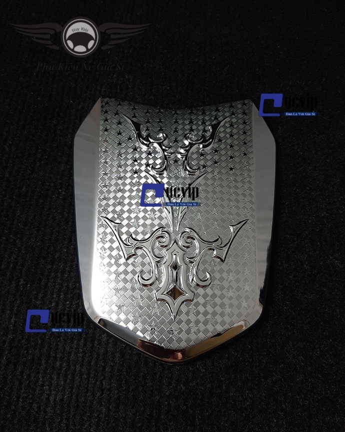 Ốp nắp xăng lead 2017 - 2019 xi inox cao cấp ms1827