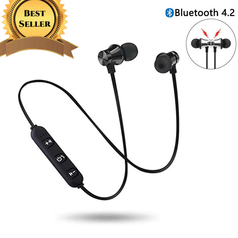 [HCM]Tai nghe bluetooth Cao Cấp SPORT HEADSET  hai đầu nam châm có chất âm tốt bass mạnh mẽ kiểu nhét tai rất gọn Hàng Nhập Khẩu Tai Nghe Blutooth có dây Tai nghe không dây giá rẻ âm thanh tốt (Bảo Hành 1 Đổi 1 3T Từ DCBOSS)