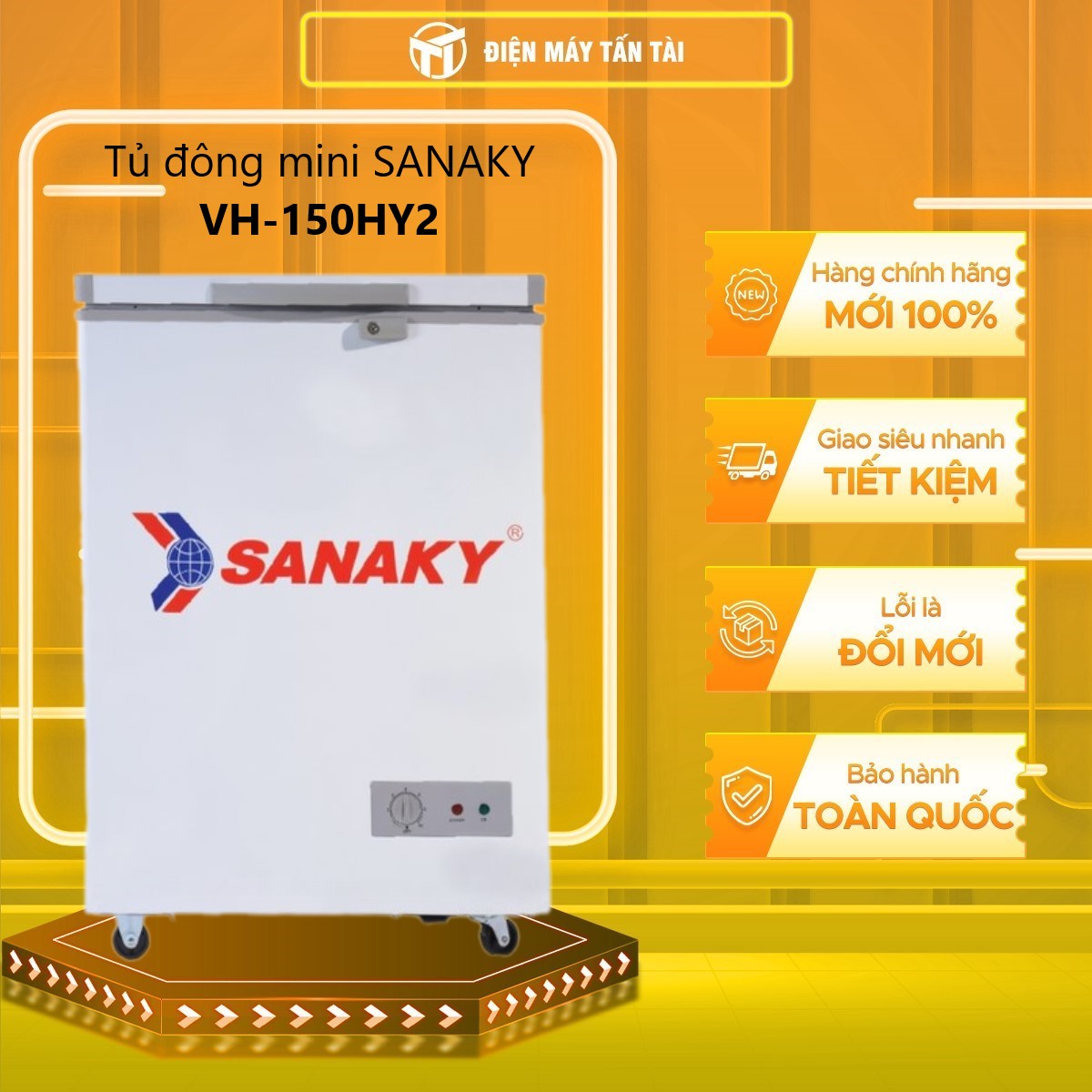 VH-150HY2 - Tủ Đông SANAKY 100 Lít VH-150HY2 - GIAO TOÀN QUỐC - FREESHIP HCM