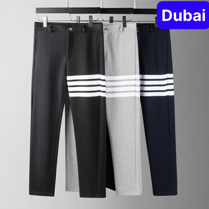 QUẦN TÂY ÂU PHOM BAGGY NAM MÀU ĐEN SỌC TRẮNG THOME BROM NHẬT BẢN HOT TREND  CAO CẤP - DUBATI FASHION