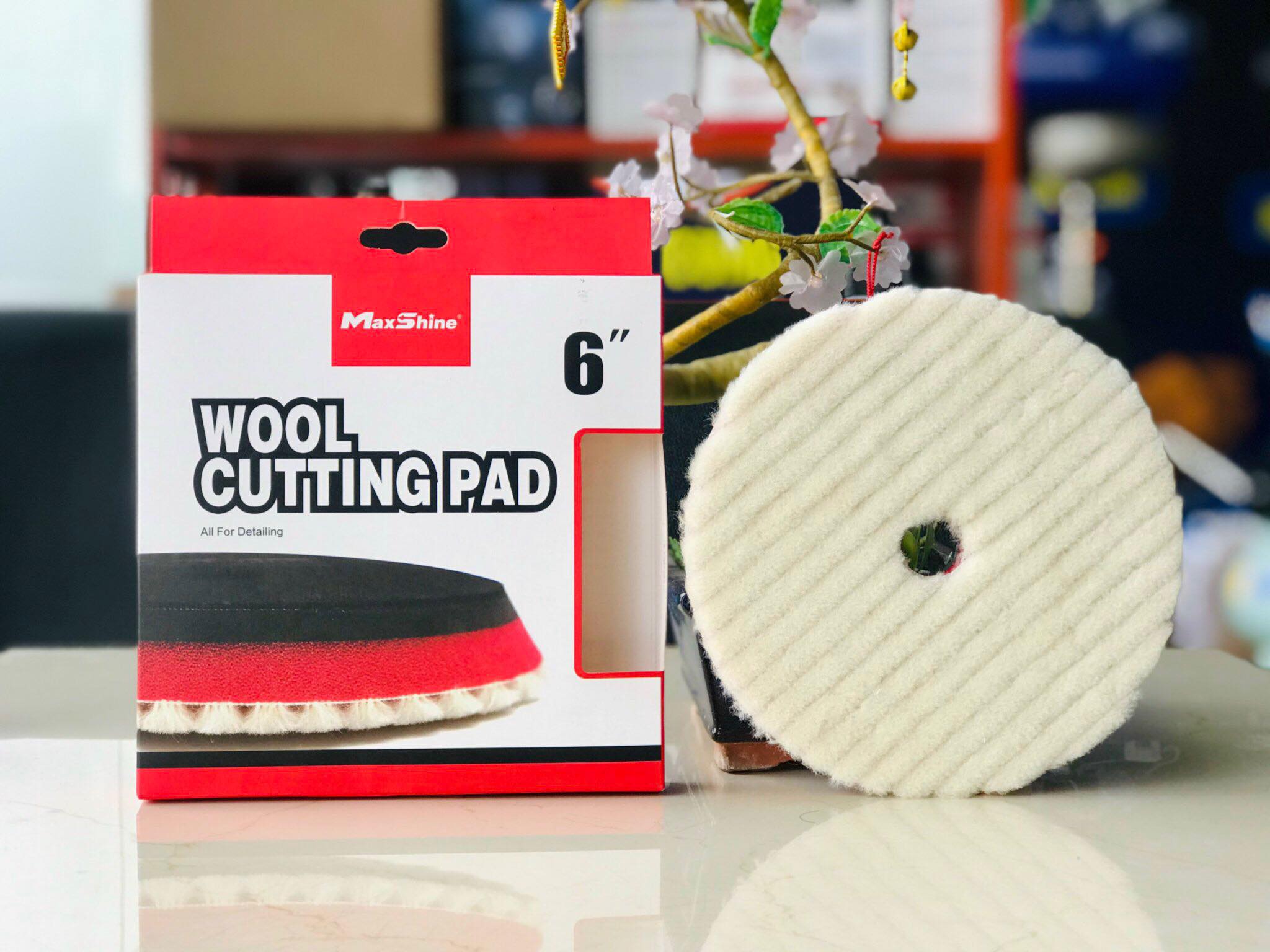 Phớt lông cừu xoắn đánh bóng 3D Wool Cutting Pad 6 inch
