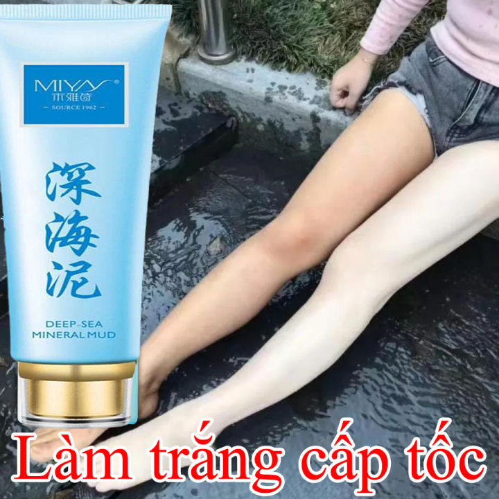 Kem tẩy tế bào chết toàn thân bùn biển Deep Sea Mud Kem tẩy tế bào chết, làm trắng da đầu gối, chân, mông, kem dưỡng trắng da toàn thân công thức đặc biệt dành cho những vùng da sậm màu [150g].