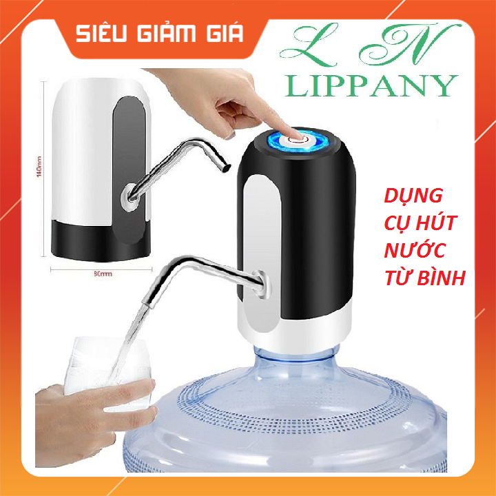 Vòi bơm nước uống tự động thông minh cho bình chai đóng sẵn - Dụng cụ hút nước từ bình tích điện sạc cổng usb
