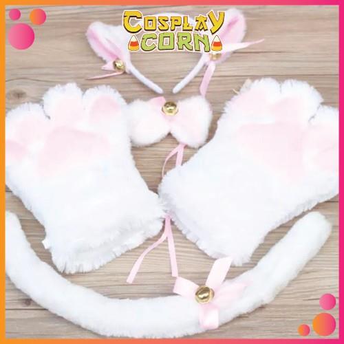 Tai đuôi tay mèo hóa trang mèo neko cosplay siêu dễ thương