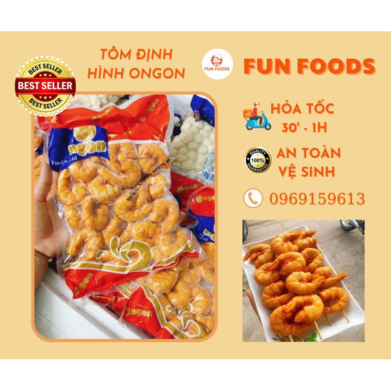 Tôm định hình ongon 500g