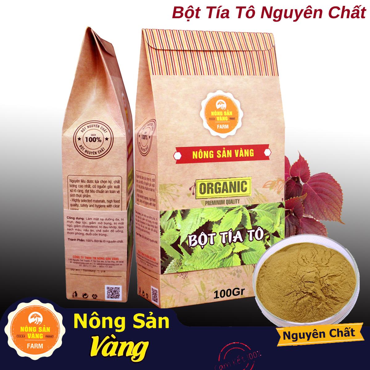 Bột Tía Tô giúp làm trắng da, dưỡng da 100gr - Nông Sản Vàng