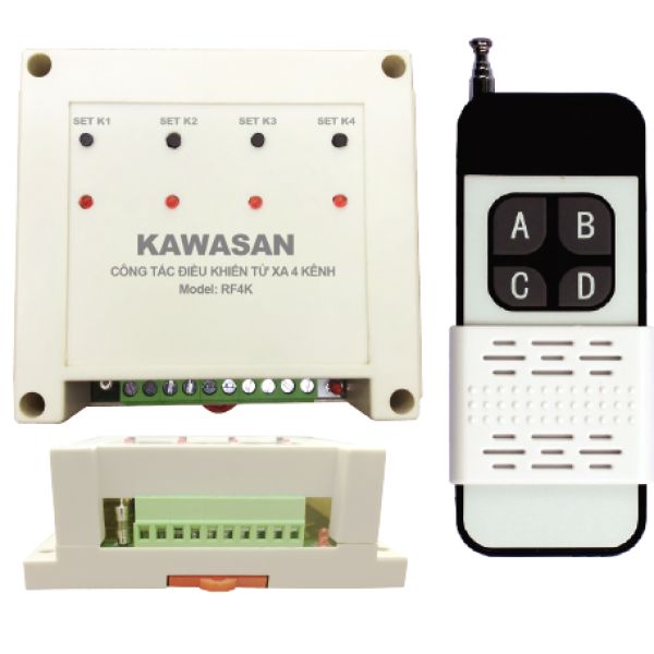 Bộ công tắc điều khiển từ xa kawasan rf4k-rm4b