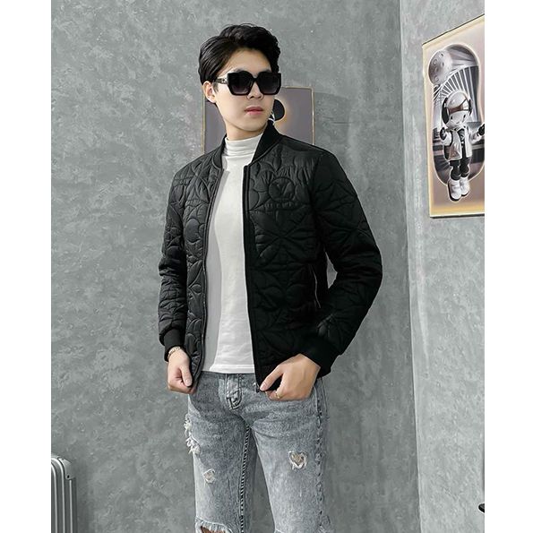 Áo khoác phao nam siêu nhẹ cổ bomber chất liệu phao lông vũ cực đẹp