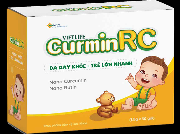 VIETLIFE CURMIN RC - Hỗ trợ dạ dày khỏe, trẻ lớn nhanh, tăng cường tiêu hóa cho trẻ (30 gói)