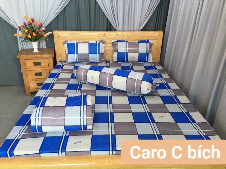Bộ ga vỏ gối 4 món thun lạnh hàn quốc - , ngẫu nhiên - chăn ga thun lạnh hàn quốc