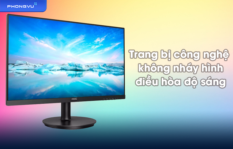 Màn hình LCD PHILIPS 271V8LA/74 | Trang bị công nghệ không nháy hi nhình diều hòa ánh sáng