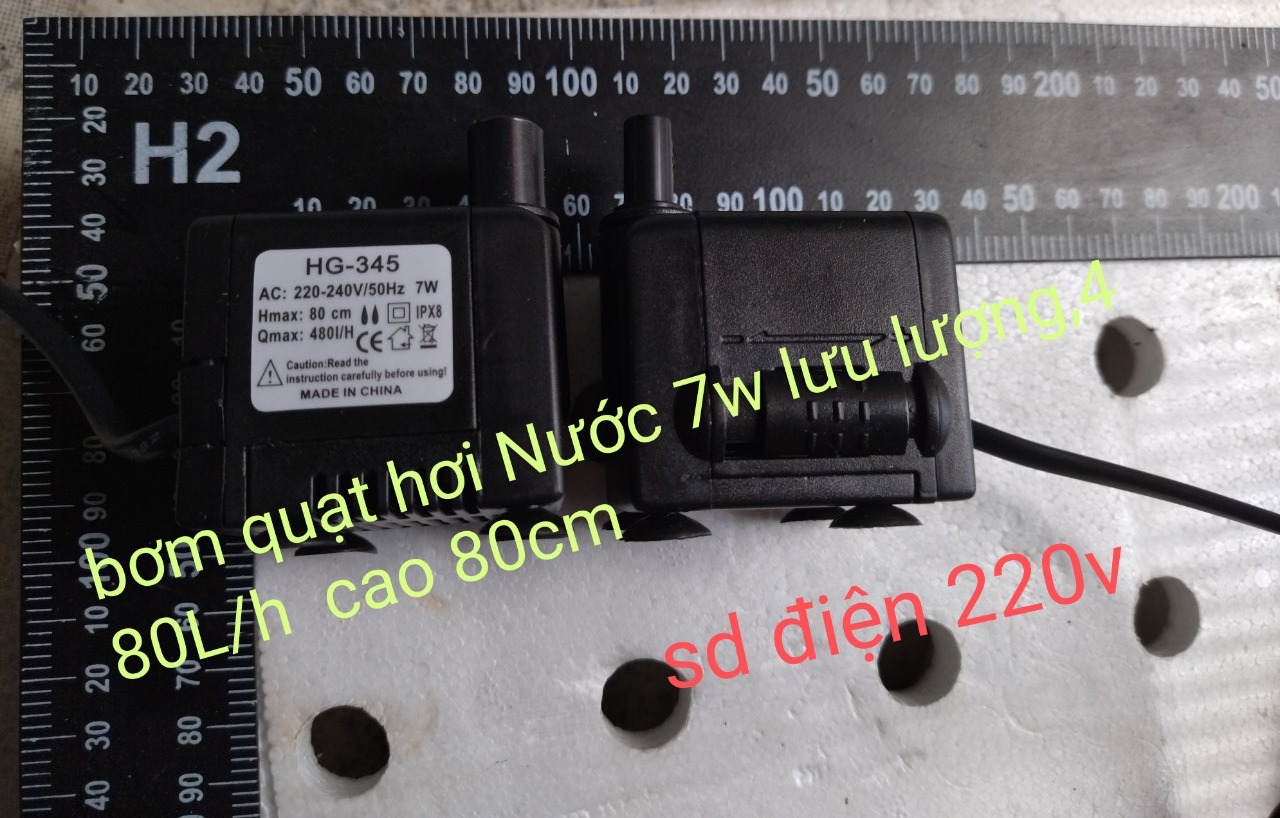 Máy bơm nước quạt hơi nước 7w