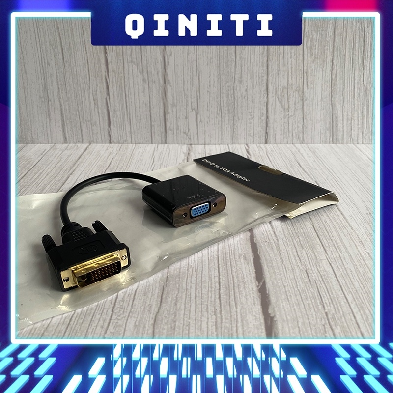 【hot sell】 [Mã HE giảm 4 đơn 300K] dvi to vga cáp chuyển đổi I-D sang bảo hành 1 tháng lỗi đổi 100