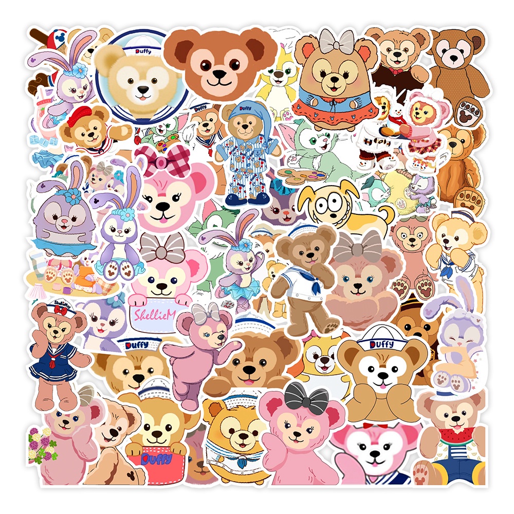 50 hình dán graffiti gấu dễ thương điện thoại di động máy tính nhãn dán sticker không thấm nước dán mũ bảo hiểm Hải Hà shop