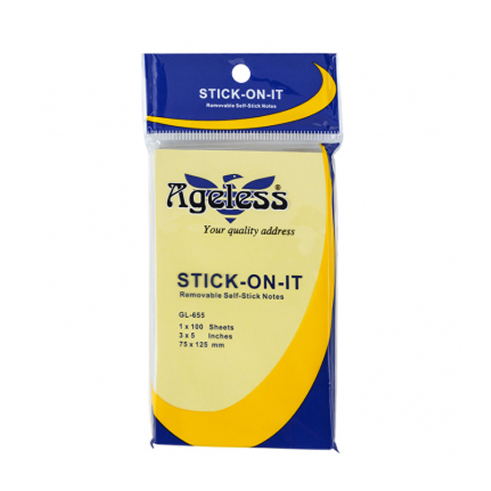 6 xấp giấy note vàng 3x2 (75x50mm)