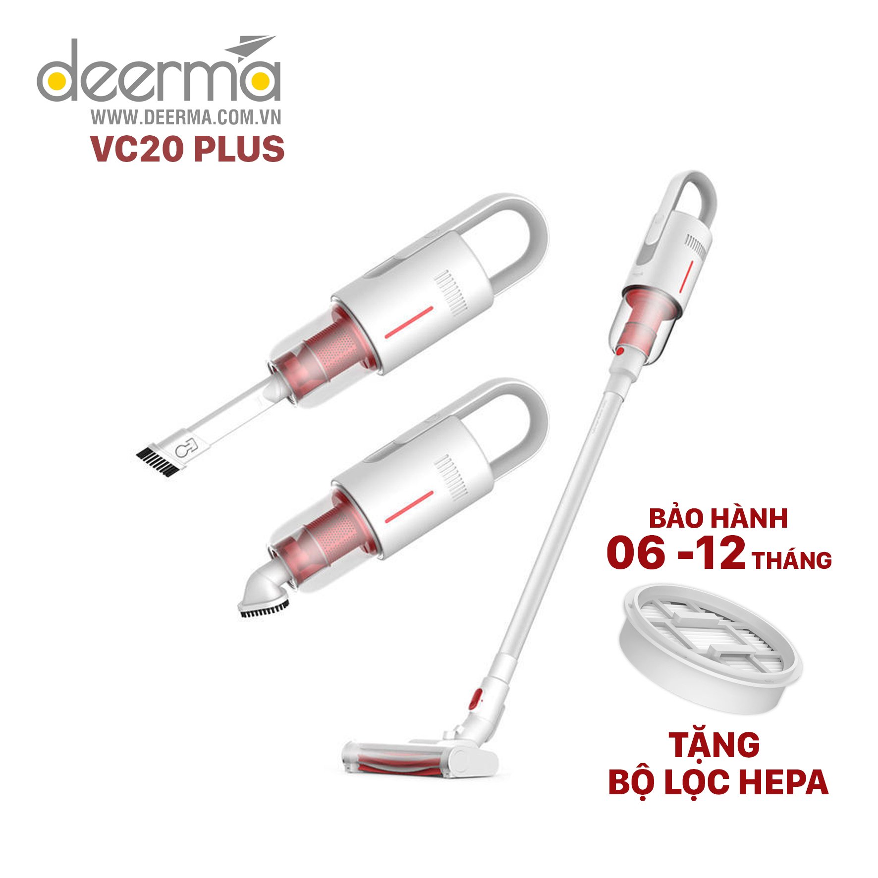 Máy hút bụi cầm tay không dây Deerma DEM-VC20 Plus