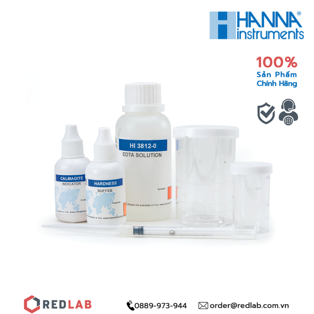 Bộ kiểm tra độ cứng tổng của nước hanna hi3812 và chất thử độ cứng tổng hanna hi3812-100 , có vat