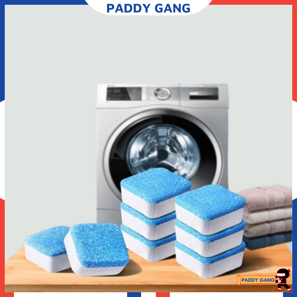 Viên Tẩy Lồng Máy Giặt Cửa Ngang Vệ Sinh Lồng Giặt Diệt Khuẩn Hiệu Qủa Cực Mạnh Tẩy Sạch Cặn Bẩn Máy Giặt Cửa Đứng PaddyGang