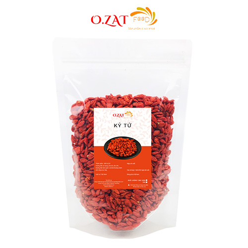 Giá sỉ kỷ tử sấy khô o.zat food 500g, 1kg loại 1 to đẹp không tạp chất