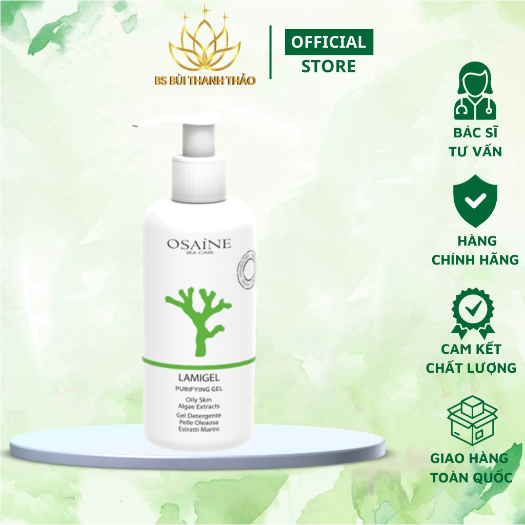Sửa rửa mặt da dầu mụn osaine lamigel italya - bs bùi thanh thảo