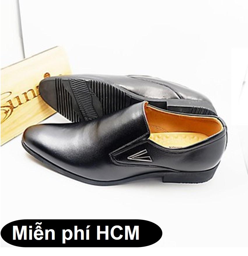 Sunzin.HCM Free 99k - Giày DA THẬT tăng chiều cao 6cm Sunzin 241C - Kiểu Giày công sở có dây đứng đắn cho nam giới- SZ1712001 / giày nam / giày da bò / giày công sở / giày có dây / giày dây cột