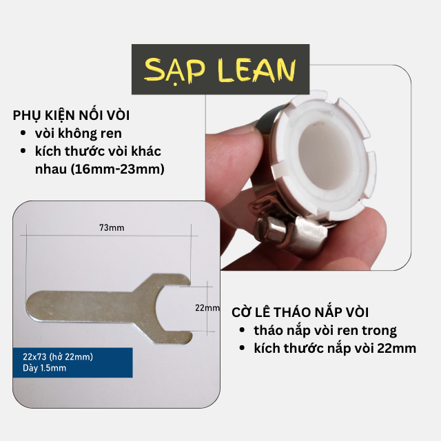 Đầu nối vòi nước, adapter vòi nước, đầu nối không ren
